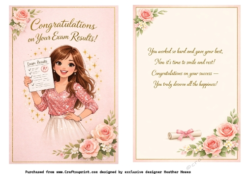 congratulations on your exam results female