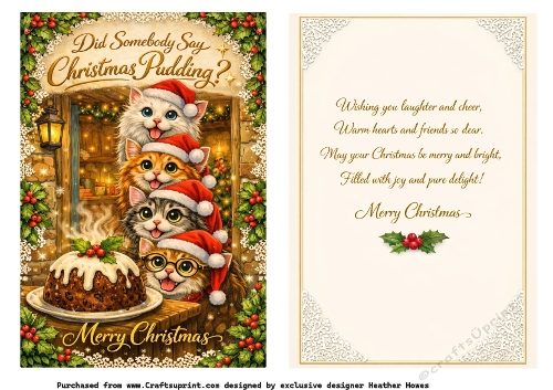 did somebody say christmas pudding cats