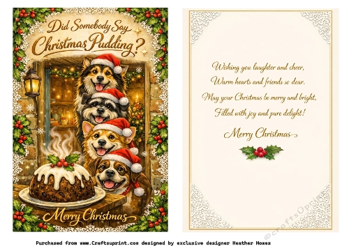 did somebody say christmas pudding dogs