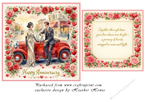 vintage love anniversary