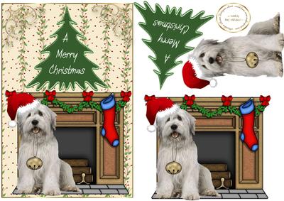 Old English Sheepdog Christmas