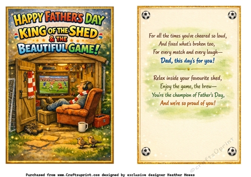 world cup in the man shed fathers day