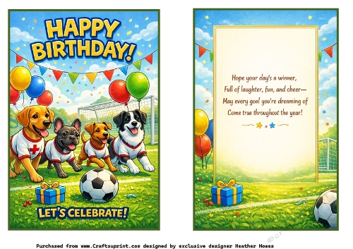 birthday football canines