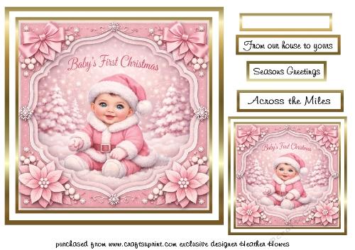 baby girl first christmas