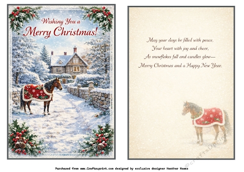 the horse at christmas