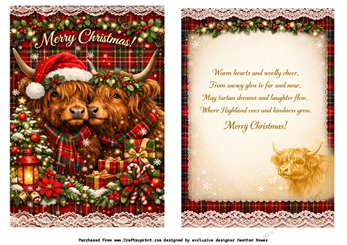 tartan coos christmas