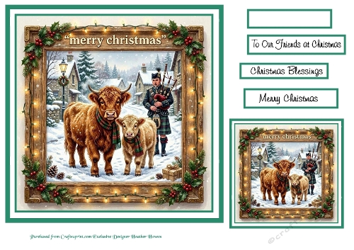 highland coos and piper