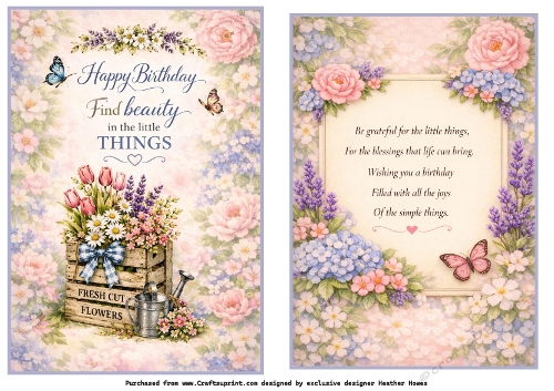 happy birthday flowers little things