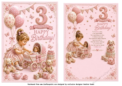 3 today girl happy birthday