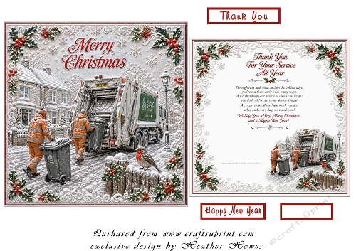 customer request dustbin wagon christmas