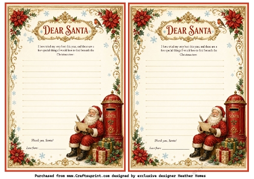 letter to santa 2 to a page