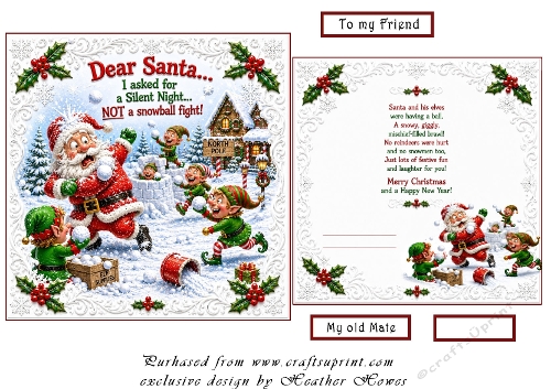 silent night/snowball fight