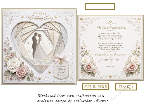 faux iris folding  wedding