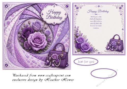 faux iris folding lilac roses 
