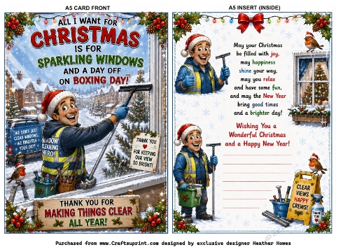 thankyou at christmaswindow cleaner