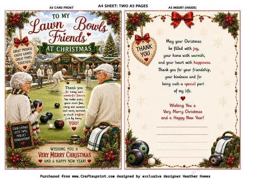 bowls friends at christmas