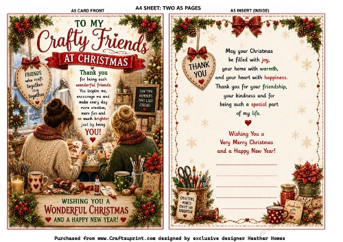 crafty friends at christmas