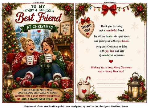 to my funny fabulous best friend at christmas