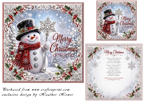 glitzy snowman