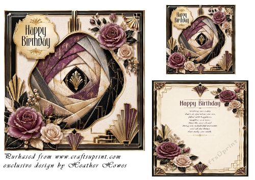 faux iris folding deco