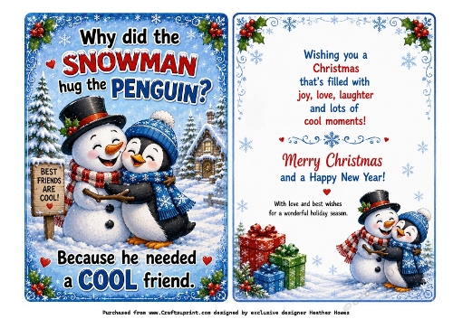 why did the snowman hug the penguin