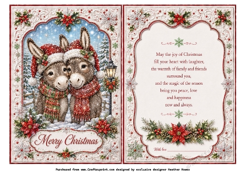 festive donkeys