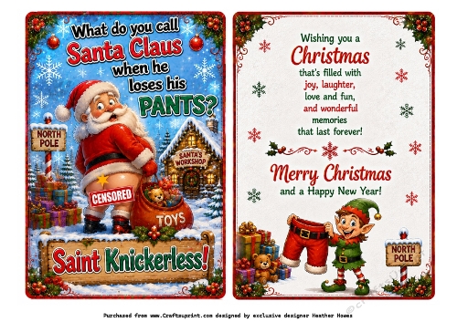 what do you call santa when he loses his pants