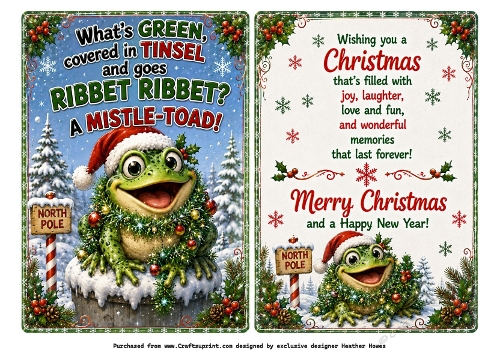 whats green covered in tinsel?