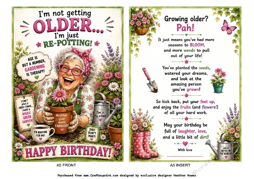 re-potting happy birthday