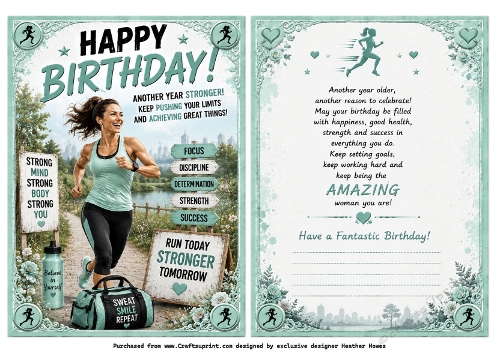 happy birthday female runner