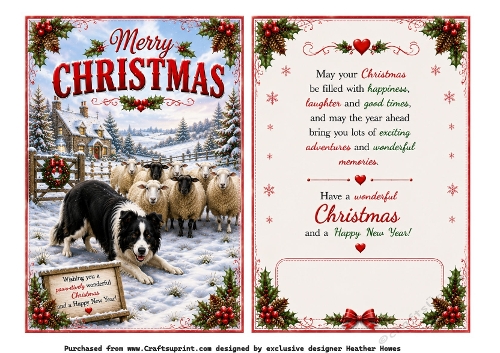 christmas collie dog 