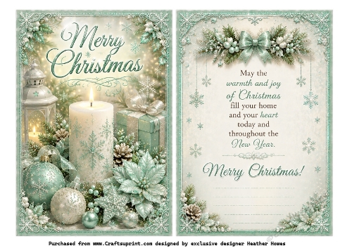 christmas candle mint