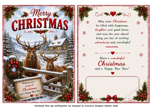 christmas stags