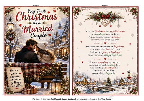 male/female couple your first christmas