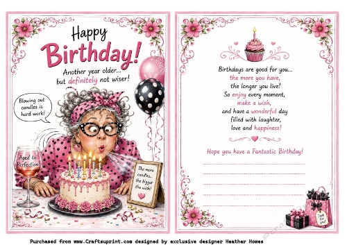 female blow out candles