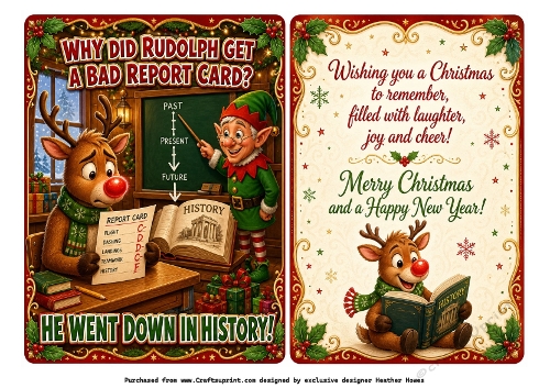 why did rudolph get a bad report card?