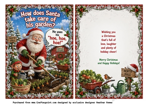 how does santa take care of his garden?