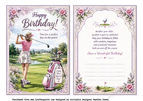 lady golfer birthday