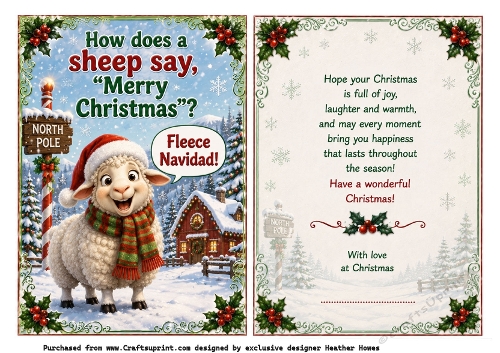 how does a sheep say merry christmas