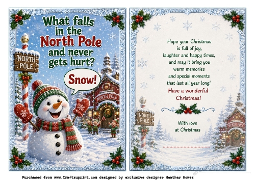 what falls in the north pole and never gets hurt ?