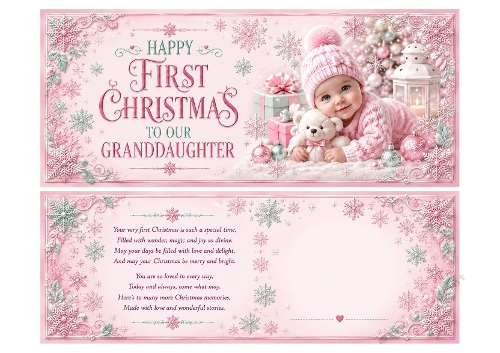 happy 1st  christmas  DL granddaughter