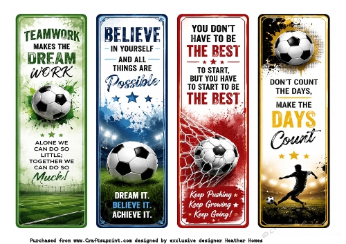 footie bookmarks/tags 