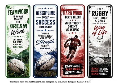 rugby bookmarks/tags 