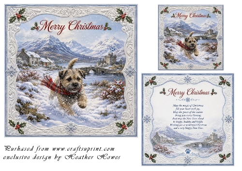 border terrier christmas