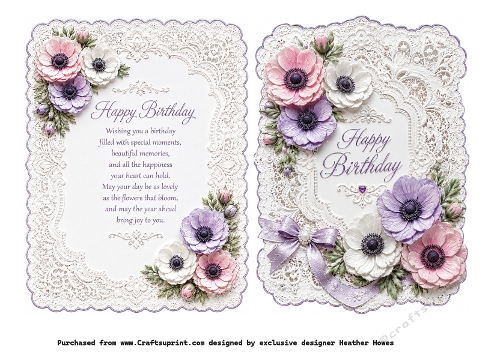 happy birthday anemones