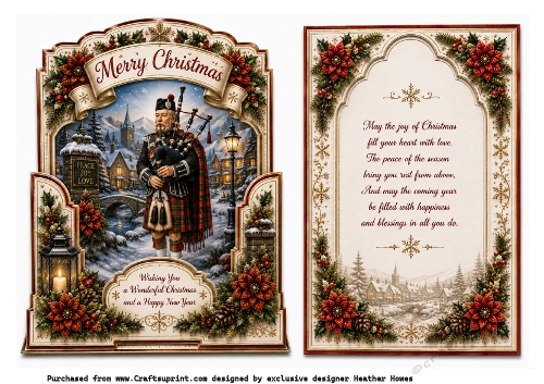 merry christmas tartan