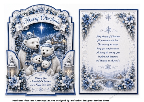 merry christmas  polar bears
