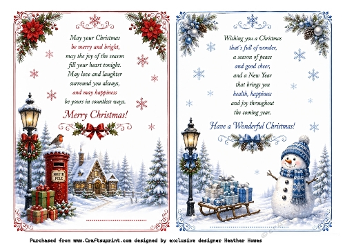 2x a5 inserts christmas 2