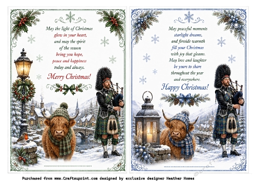 2x a5 inserts christmas 3