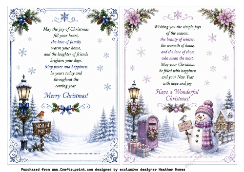 2x a5 inserts christmas 4